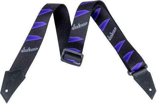 Ремень для гитары Jackson STRAP JACKSON HDSTOCK BLK/PUR  #1 - фото 1