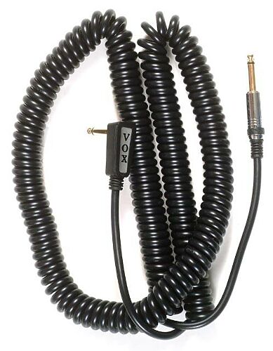 Инструментальный кабель Vox Vintage Coiled Cable VCC-90BK  #2 - фото 2