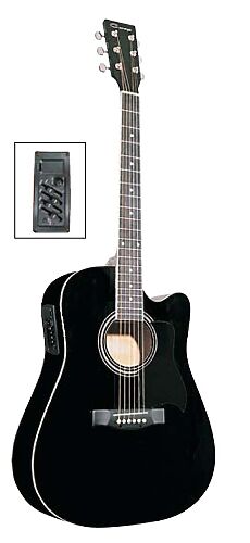 Электроакустическая гитара CARAYA F641EQ-BK  #1 - фото 1