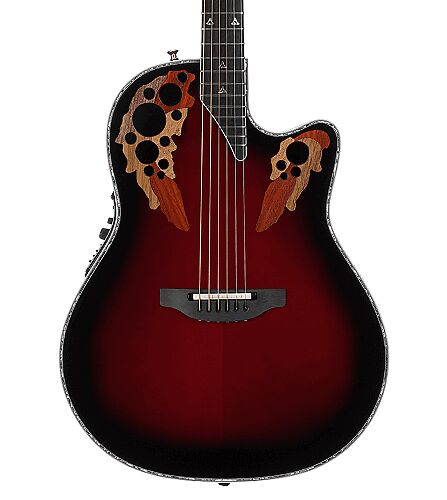 Электроакустическая гитара Ovation C1778LX-BCB Custom Elite LX USA Black Cherry Burst  #1 - фото 1