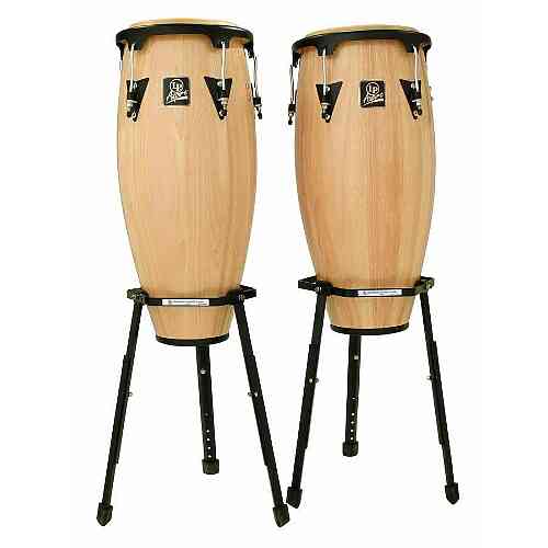Конго LP LPA646B-AW Aspire Wood Congas Set w/Basket Stands Natural  #1 - фото 1