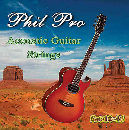 Струны для акустической гитары PHIL PRO SET 10-46 #1 - фото 1