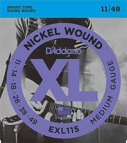 Струны для электрогитары D`Addario EXL115 XL NICKEL WOUND Blues/Jazz Rock 11-49  #1 - фото 1