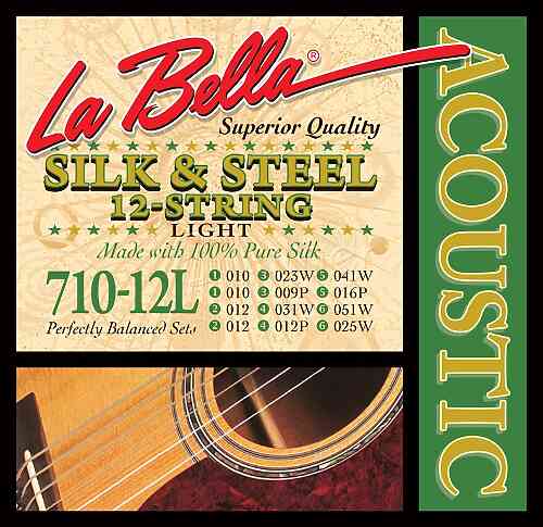 Струны для акустической гитары La Bella 710-12L Light #1 - фото 1