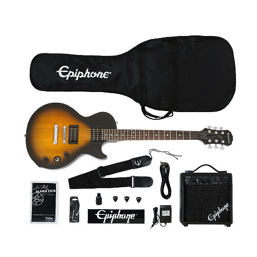 Электрогитара EPIPHONE Les Paul Electric Guitar Player Pack Vintage Sunburst  #1 - фото 1