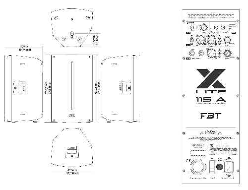 Активная акустическая система FBT X-LITE 115A  #3 - фото 3