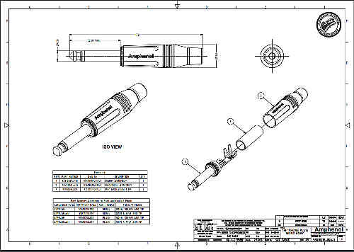 Разъем Jack AMPHENOL ACPM-GN #2 - фото 2