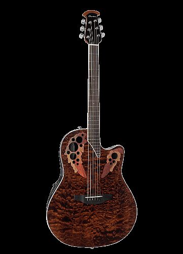Электроакустическая гитара OVATION CE44P-TGE Celebrity Elite Plus Mid Cutaway Dark Tiger Eye #1 - фото 1