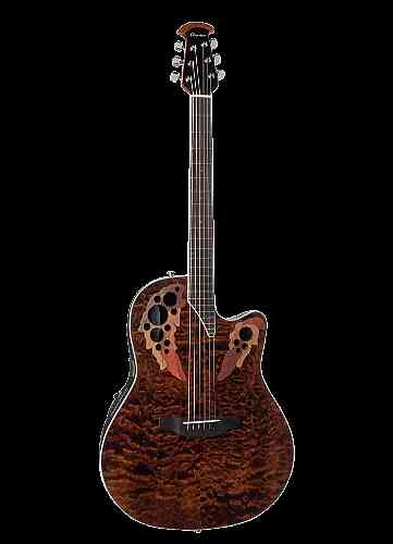 Электроакустическая гитара OVATION CE44P-TGE Celebrity Elite Plus Mid Cutaway Dark Tiger Eye #1 - фото 1
