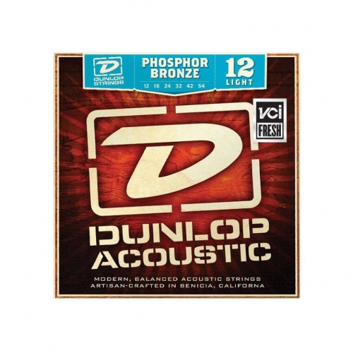 Струны для акустической гитары Dunlop DAP Phosphor Bronze Light 12-54  #1 - фото 1