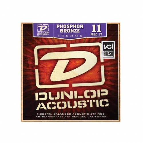 Струны для акустической гитары DUNLOP DAP Phosphor bronze Medium Light 11-52 #1 - фото 1