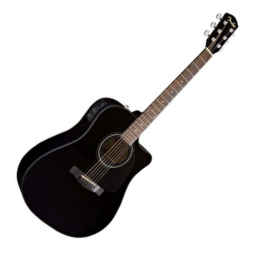 Электроакустическая гитара Fender CD-60CE BLACK #1 - фото 1