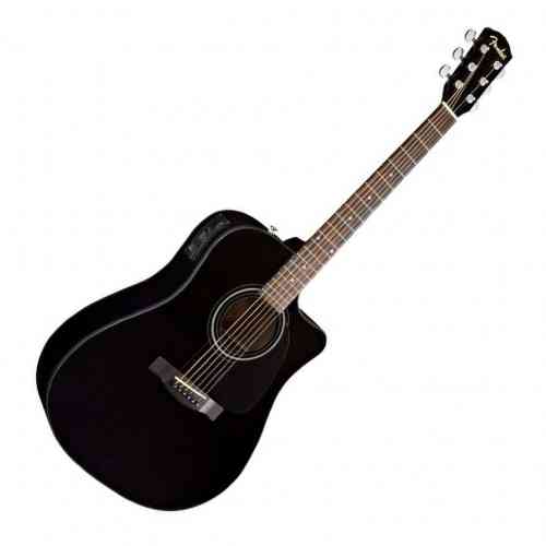 Электроакустическая гитара Fender CD-60CE BLACK #1 - фото 1