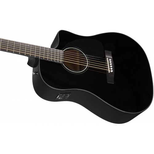 Электроакустическая гитара Fender CD-60CE BLACK #4 - фото 4