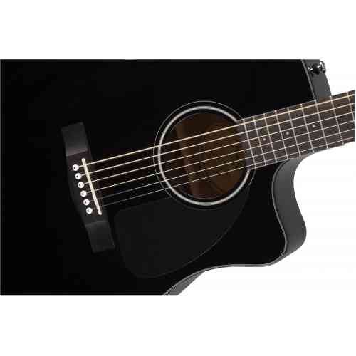 Электроакустическая гитара Fender CD-60CE BLACK #5 - фото 5